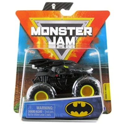 Image of Monster Jam 2020 Spin Master 1:64 Diecast Truck with Wristband: Heroes and Villains Batman