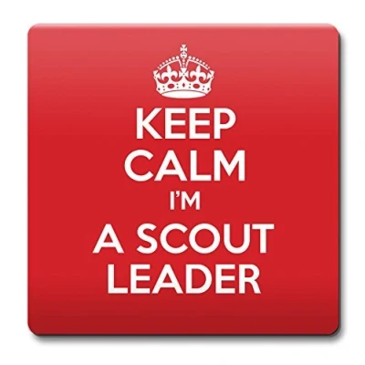 Image of Keep Calm I&#039;m a Scout Leader Coaster Coffee Cup Gift Idea Present Jobs