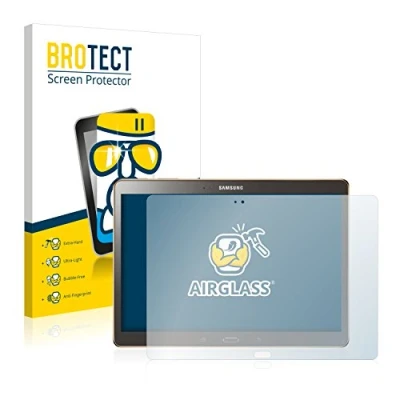 Image of brotect Glass Screen Protector Film compatible with Samsung Galaxy Tab S 10.5 SM T800 Foil 9H Protection [Scratch Resistant, High Clarity]