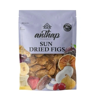 Image of Anthap Natural Sun Dried Mountain Figs, Rich, Sweet Flavour, Handpicked Quality High in Fiber &amp; Antioxidants, Ideal for Healthy Snacking Recipes, No Preservatives Additives, 1kg