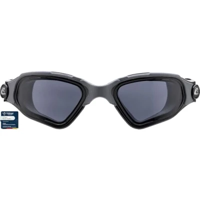 Image of CRESSI Clear Eyes Goggles Black/Grey Smoked Lens Unisex Pure Silicone Swimming with Molecular Anti Fog Treatment, Lens, One Size