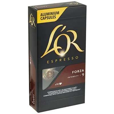 Image of Coffee capsules L&#039;OR FORZA, 10 pcs.