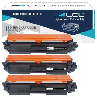 Image of LCL Toner Cartridge 30A CF230A (3 Black) Compatible for HP LaserJet Pro Laser Jet M203D M203DN MFP M227SDN M227D M227FDN M227FDW M203 M227