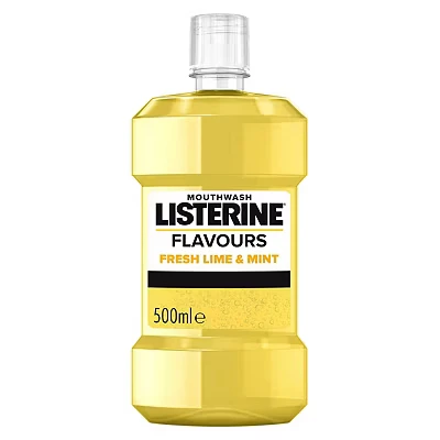 Image of Listerine Flavours Fresh Lime and Mint Mouthwash 500ml