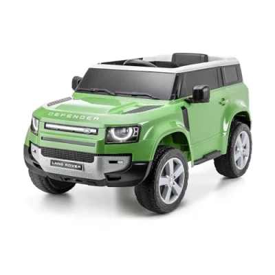 Image of Xootz Land Rover Defender Electric Ride On Car Battery Powered Kids Toy with Music, Lights and Opening Boot, Ages 2+