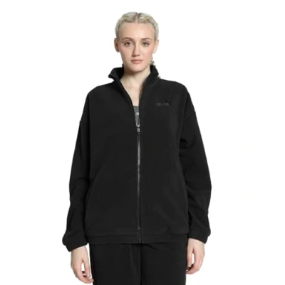 Image of Puma Elevated Winterized Jacket Fleece jacket, Women&#039;s, Size: Medium, Black