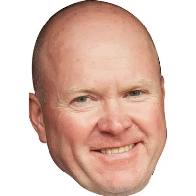 Image of FoxyPrinting Phil Mitchell Eastenders Celebrity Cardboard Party Face Mask Fancy Dress