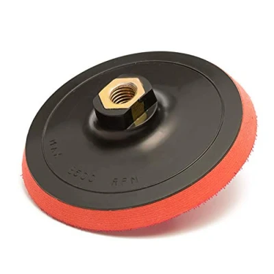 Image of Glass Polish 6 inch (150mm) Professional Polishing and Sanding Backing Pad for Rotary Polisher with M14 Thread Hook Loop Fastener GP12627