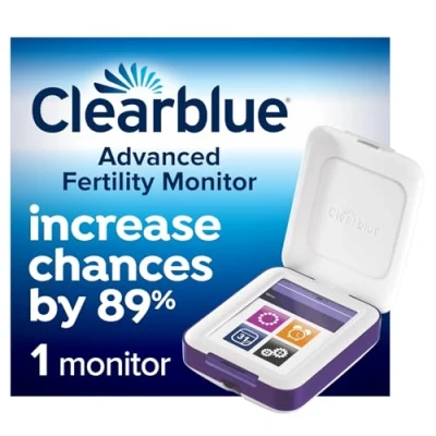 Image of Clearblue Fertility Monitor Advanced, Test for Ovulation &amp; Pregnancy, Increases Chances of Getting Pregnant Naturally by 89%, 1 Touch Screen (Test Sticks Sold Separately), Packaging May Vary