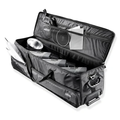 Image of Walimex Pro Studio Trolley Xl (Incl. Extendable Handle, Padded Shoulder Strap, Variable Interior Division), Black