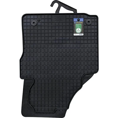 Image of Rubber Mat Caddy 1 2 Parts Front Floor Mats Original Quality, Black