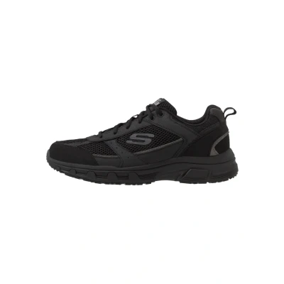 Image of Skechers OAK Canyon Trainers, Men&#039;s, Size: 9, Black Leather and textile