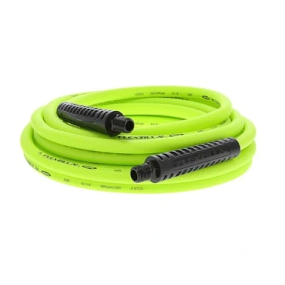 Image of Flexzilla HFZ1425YW2 Air Hose, MNPT Fittings, 1/4&quot; (inches) x 25&#039; (feet)