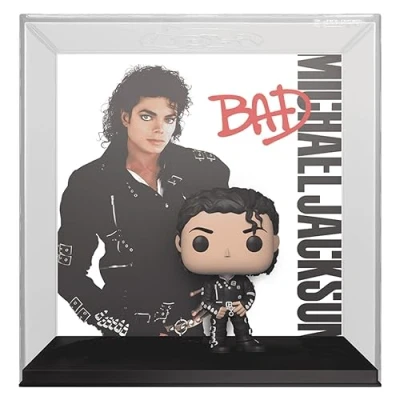 Image of Funko Pop! Albums: Michael Jackson Bad Music Collectable Vinyl Figure Gift Idea Official Merchandise Toys for Kids &amp; Adults Fans Model Collectors and Display