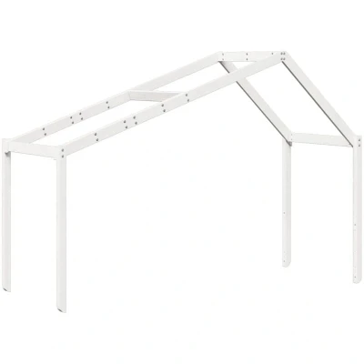 Image of vidaXL Kids&#039; Bed Roof White 203x80.5x142 cm Solid Wood Pine
