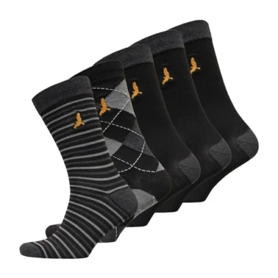 Image of Brave Soul Combo 5 Pack Socks Black