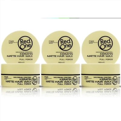 Image of Redone Hair Styling Matte Wax Keratin 3x 150ml Full Force Maximum Control No Shine Women and Men 3 PCS