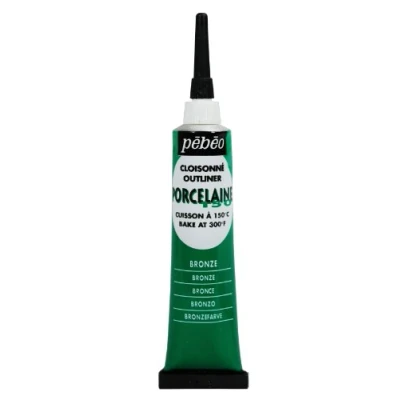 Image of Pebeo 20ml Porcelaine 150 China Paint Cloisonne Bronze Green,Bronze Green, 036 005