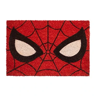 Image of Grupo Erik Marvel Spider Man Door Mat 15.7 x 23.6 inches 40 60 cm Coconut Coir Eco Friendly 100% Indoor &amp; Outdoor Gifts