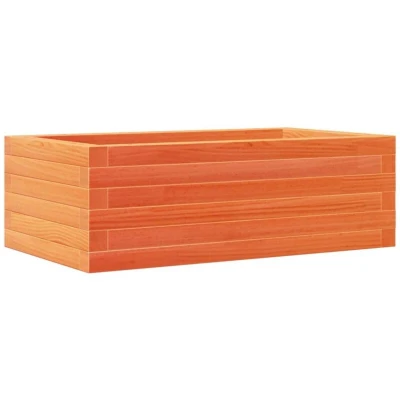 Image of vidaXL Garden Planter Wax Brown 70x40x23 cm Solid Wood Pine