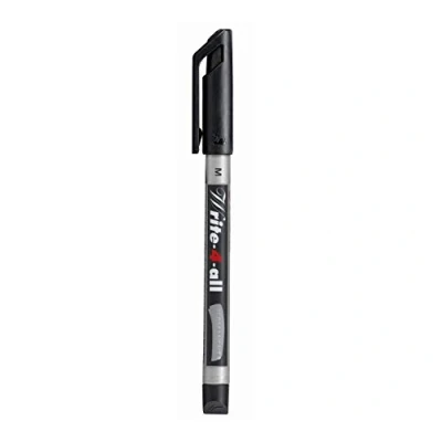 Image of STABILO Permanent Marker Pen Write 4 all Medium Pack of 3 Black