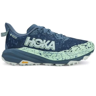 Image of HOKA Speedgoat 6 Trail running shoes, Women&#039;s, Size: 4, Thunder cloud/mint fluorite Textile/synthetics