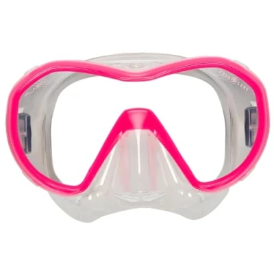 Image of Aqualung PLAZMA Adult Panoramic Frameless Diving Mask, Varied Lens Models, Quick Adjusting Buckles, Reusable Protective Case, Ideal for Scuba and Snorkeling