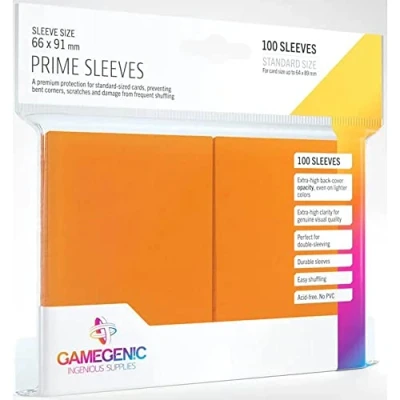 Image of Gamegenic GGS11023ML Prime Sleeves (100 Pack), Orange