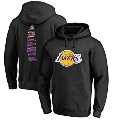 Image of Hooded Sweater Men Casual NBA Basketball Clothing Lakers Hoodies Sports Long Sleeve Pullover Clothing,XL