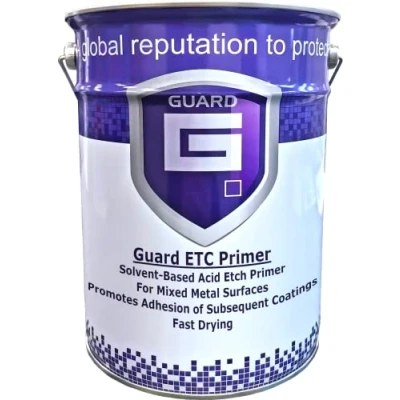Image of Guard Acid Etch Primer for Aluminium And Other Bare Metals Single Pack 5 Litres (Black)