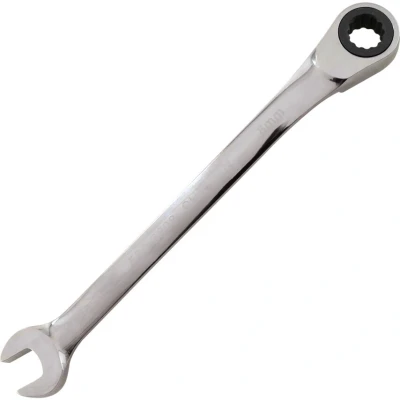 Image of Kennedy Metric Combination Ratchet Spanner, Fixed Head, Reversible, 8mm