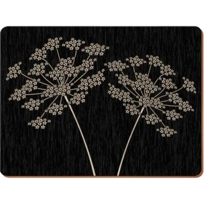 Image of Creative Tops Silhouette Set Of 4 Large Premium Placemats