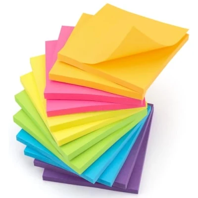 Image of YISAN Sticky Notes 3x3 Inch, Bright Colors,12 Pads Self Stick Pad,50 Sheet/Pad for Office,Home,71136