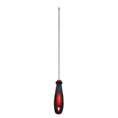 Image of Amtech L0730 Long Reach Screwdriver, PH0, 325mm, Chrome Vanadium Steel with Magnetic Tip, Non Slip Soft Grip Handle