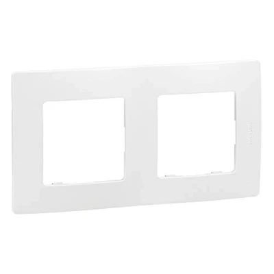 Image of Legrand 665002 Niloe 2 Piece Frame In White Ref. 6560810102