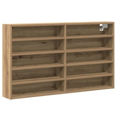 Image of vidaXL Showcase Artisan Oak 100x15x58cm Engineered wood