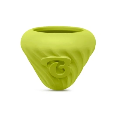 Image of Benebone Natural Rubber Cone Interactive Enrichment Treat Dispensing Dog Toy Slow Feeder Great for Meals and Boredom