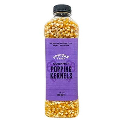 Image of Gourmet Popcorn Kernels Bottle 859g, Make Your Own Popcorn, Vegan, Gluten Free, Non GMO Corn
