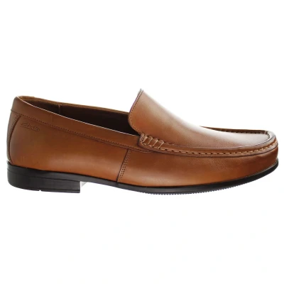 Image of Clarks Men&#039;s Claude Plain Loafers, Brown, 10 UK