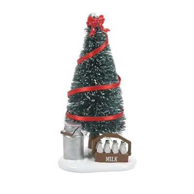 Image of Department 56 Village Collection Accessories Twelve Days of Christmas Eight Maids a Milking Tree Figurine, 4.75 Inch, Multicolor