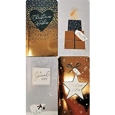 Image of Tallon (2906) Christmas Money Wallet &amp; Envelope, Arctic Luxe Pack of 4
