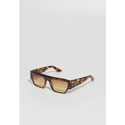 Image of GCDS Unisex GD0064 52K Sunglasses Acetate Havana Brown Geometric Normal Shaded