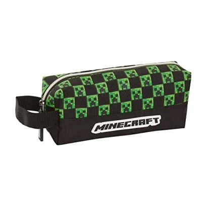 Image of Minecraft Pencil Case Adults Kids Large Capacity Creeper Gaming Accessory Gamer Toiletries Bag