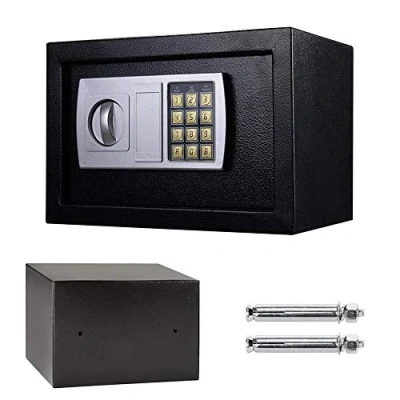 Image of 8.5L Electronic Security Safe Box with PIN code and Key, Fireproof Waterproof WallSafes For jewelry Cash, Black Digital Safes Home, 31x20x20cm