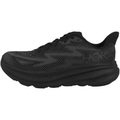 Image of HOKA Clifton 9 Neutral running shoes, Women&#039;s, Size: 4.5, Black Textile/synthetics