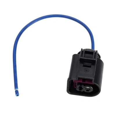 Image of EMSea 2 Pin Alternator Repair Plug Harness Connector Wire PL13 WL1 4D0971992 with 15cm Lead Compatible Ford Transit