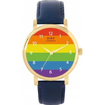 Image of Toff London 38mm Pride Horizon Arabic Numbers Watch