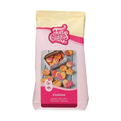 Image of FunCakes Mix for Cookies Easy to Use, Crispy and Crunchy Cookies, Perfect Decorating with Fondant or Royal Icing, Also Suitable as a Pie Crust, Halal, 500 g.
