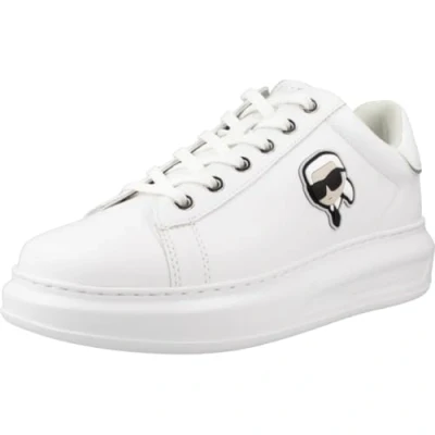 Image of KARL Lagerfeld Kapri LACE Trainers white, Women&#039;s, Size: 2, White Leather