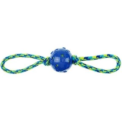 Image of K9 Fitness by Zeus Ball Double Tug, 16 Inch with TPR Encasing Tennis Ball, 3